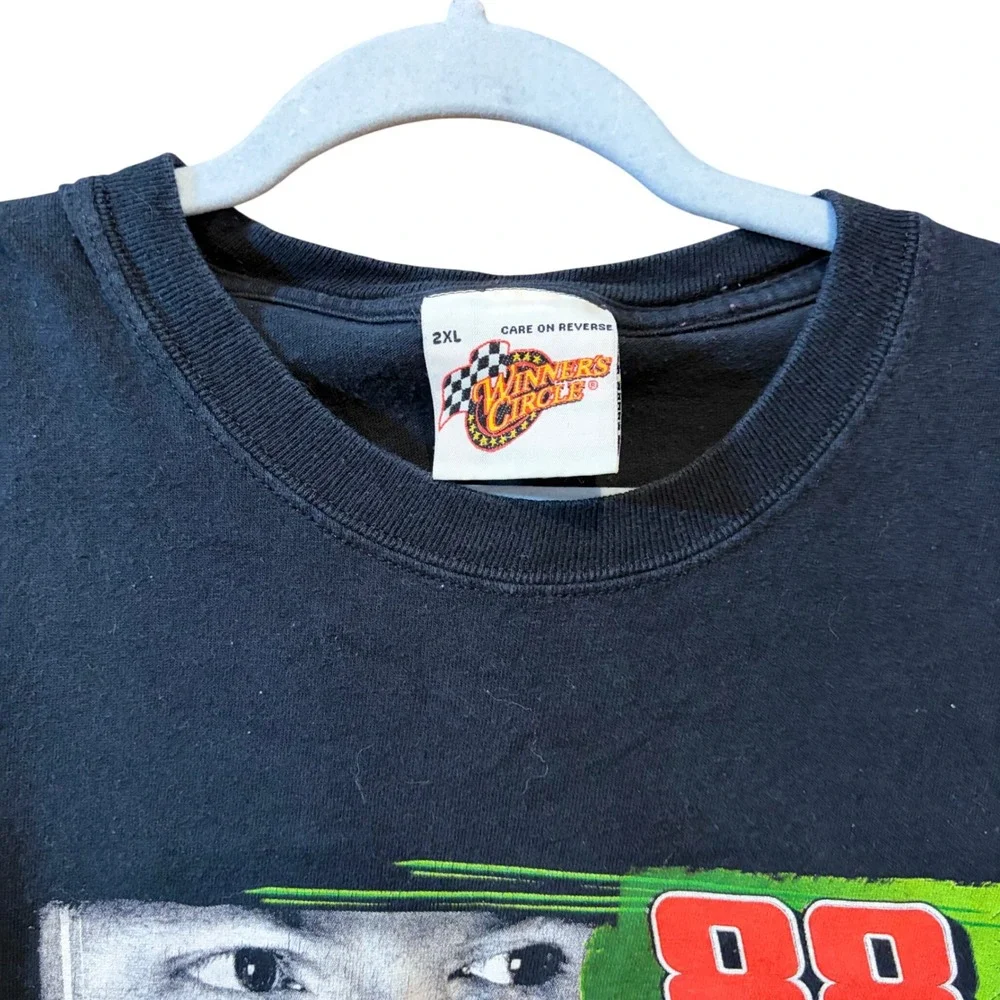 Winners Circle Dale Earnhardt Jr 88 NASCAR Racing T-Shirt Mens 2XL VTG Mt Dew